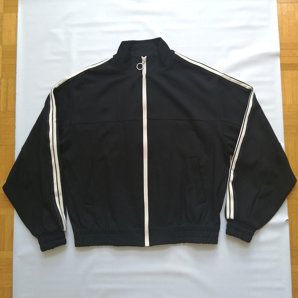 Simons Modern Black Track Jacket Small NWT